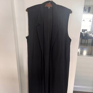 Lightly Used Eileen Fisher Linen Blend Long Vest